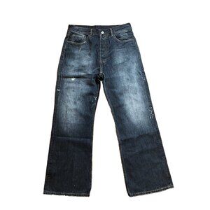 Acne Studios Paint Splatter 2021m Black Bootcut Jeans